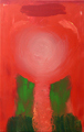 red flower, 2007, 140cm x 90cm, mixed media auf Leinwand